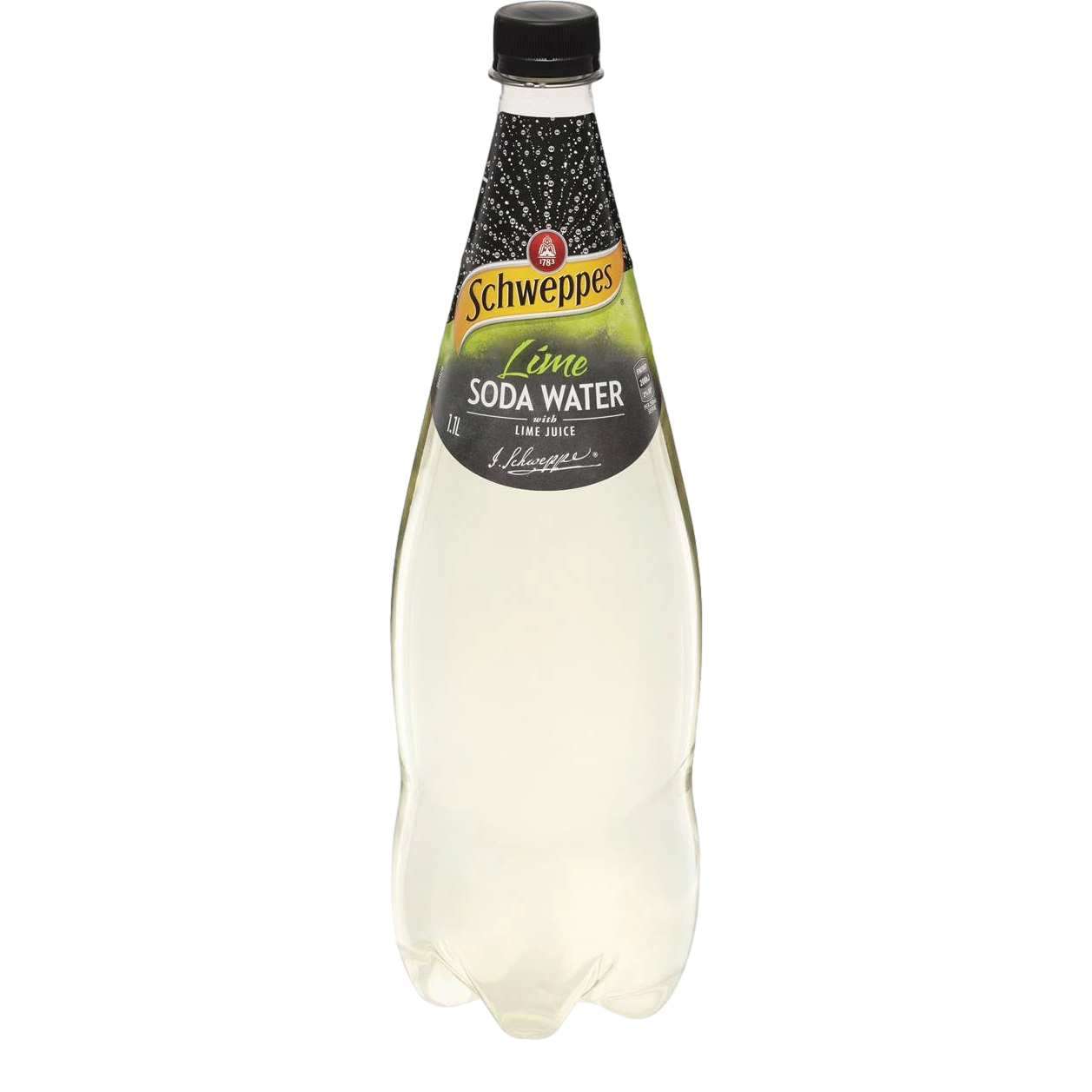 Schweppes Lime Soda Water 1.1L Bottle Single