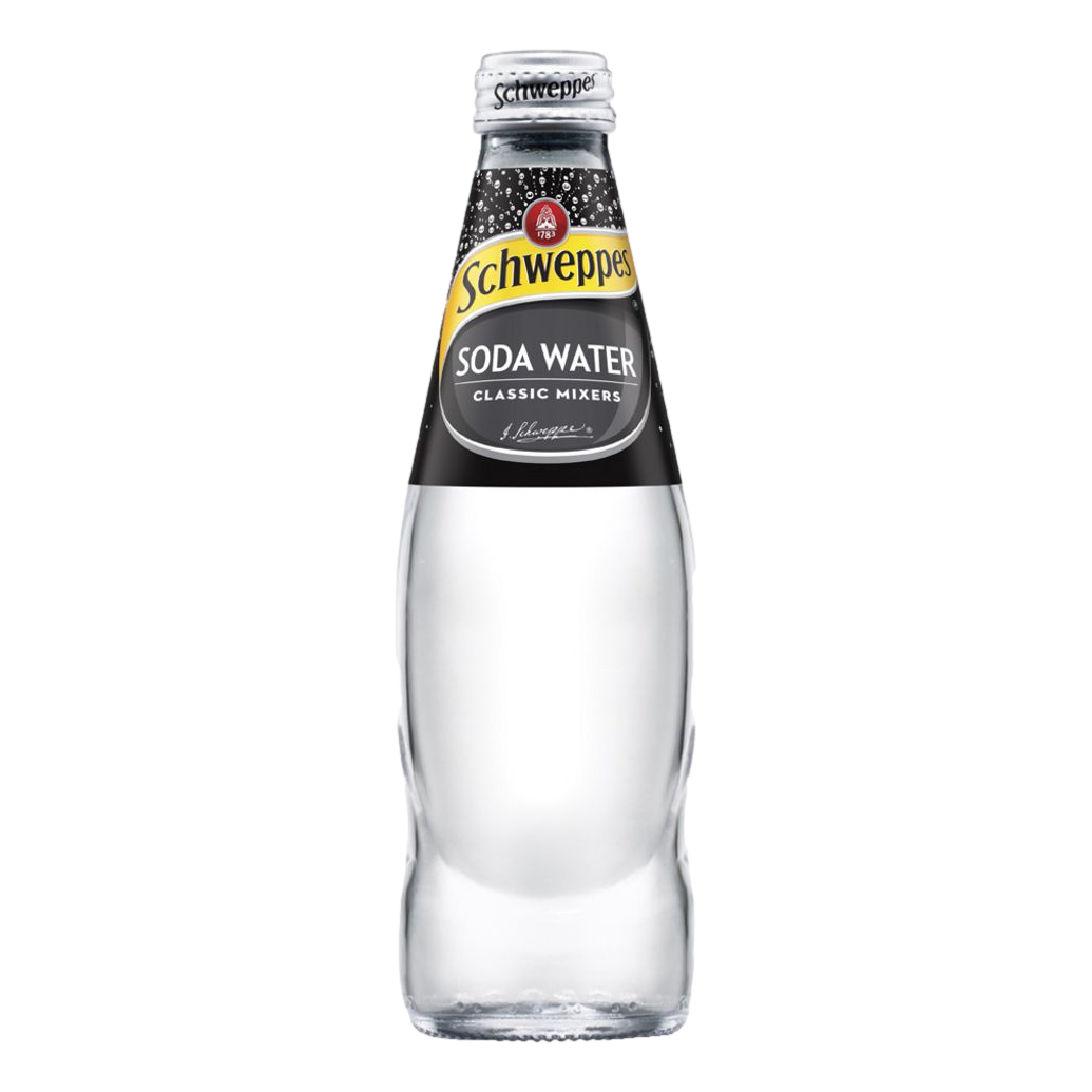 Schweppes Soda Water 300ml Bottle Single