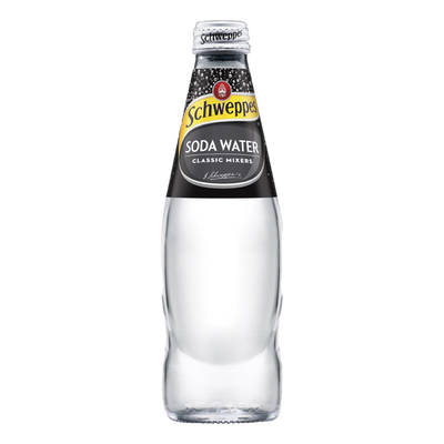 Schweppes Soda Water 300ml Bottle Case of 24