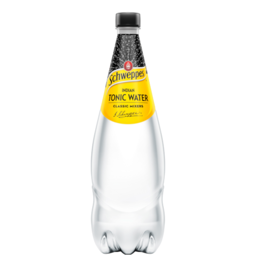 Schweppes Indian Tonic Water 1.1L Bottle Case of 12
