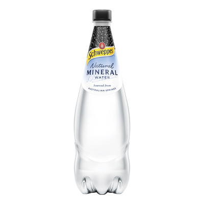 Schweppes Natural Mineral Water 1.1L Bottle Case of 12