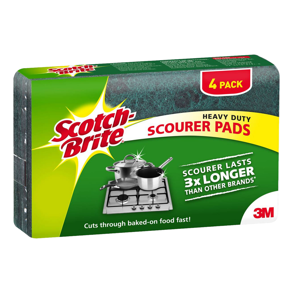 Scotch-Brite Heavy Duty Scourer Pads 4 Pack