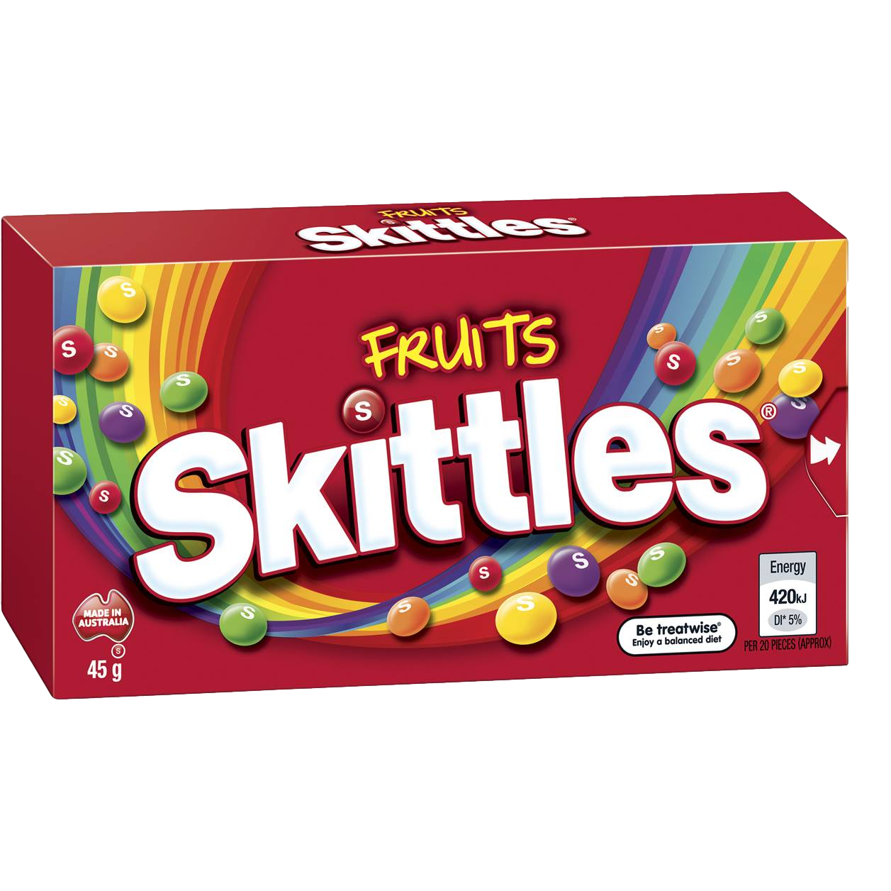 Skittles Fruits Chewy Lolly Box 45g