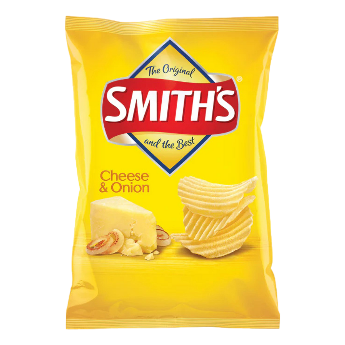 Smith's Crinkle Cut Cheese & Onion Potato Chips 90g