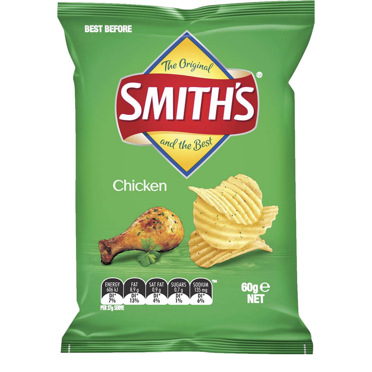 Smith's Crinkle Cut Chicken Potato Chips 170g