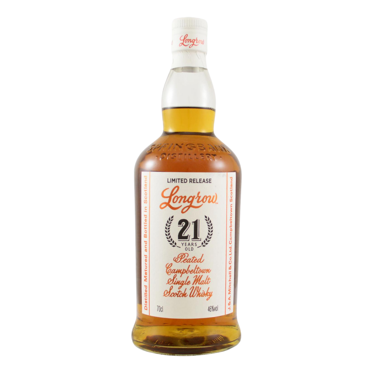 Springbank Longrow Peated Single Malt Scotch Whisky 21YO 700ml