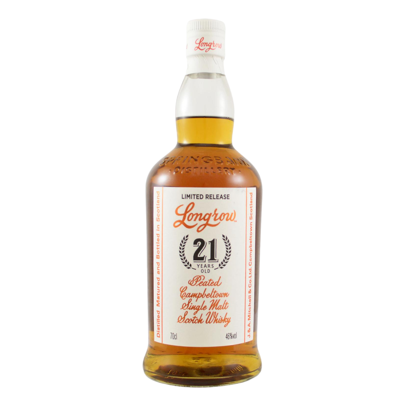Springbank Longrow Peated Single Malt Scotch Whisky 21YO 700ml
