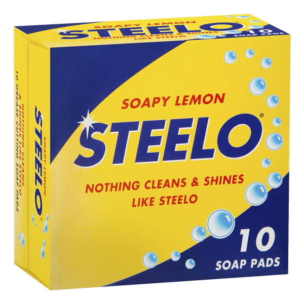 Steelo Soapy Lemon Soap Pads 10 Pack Camperdown Cellars