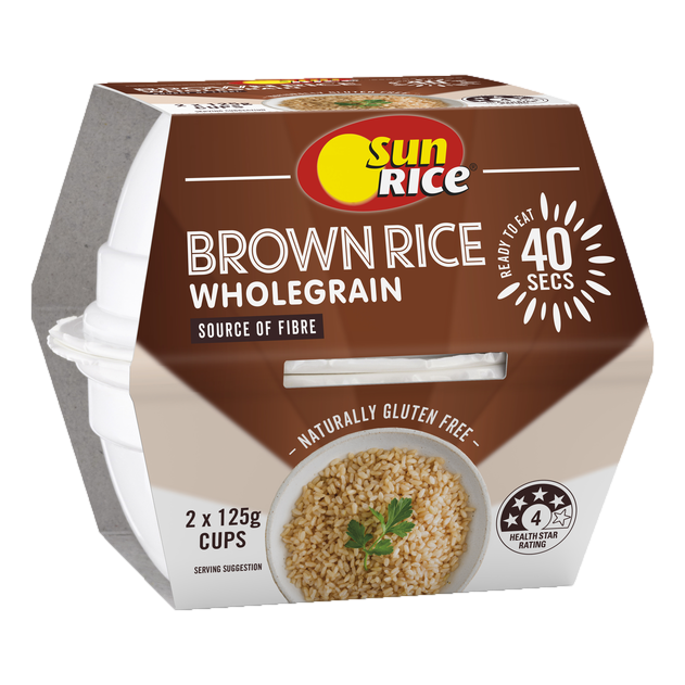 Sunrice Microwave White Long Grain Rice Cup 125g x 2 Pack