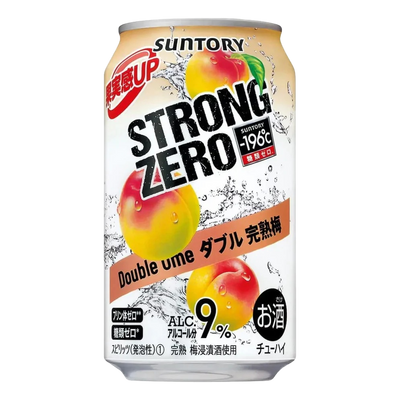 Suntory Strong Zero Double Ume Plum 9% 350ml Can 4 Pack