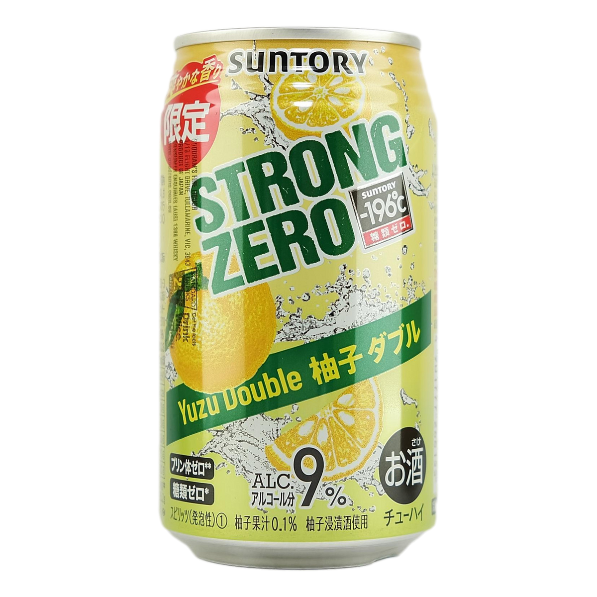 Suntory Strong Zero Double Yuzu 9% 350ml Can Single