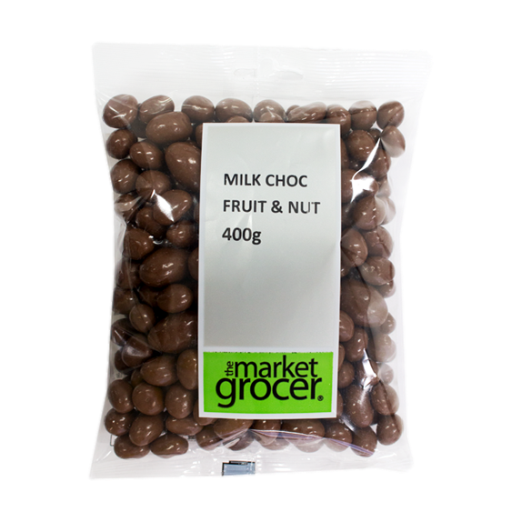 The Market Grocer Milk Choc Fruit & Nut 400g