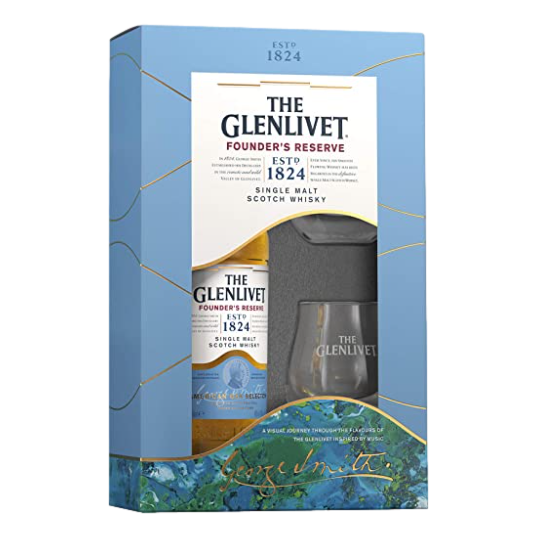 The Glenlivet Founders Reserve Scotch Whisky Glass Pack 700ml