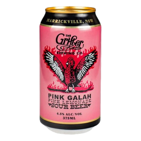Grifter Pink Galah Pink Lemonade Sour 375ml Can Single
