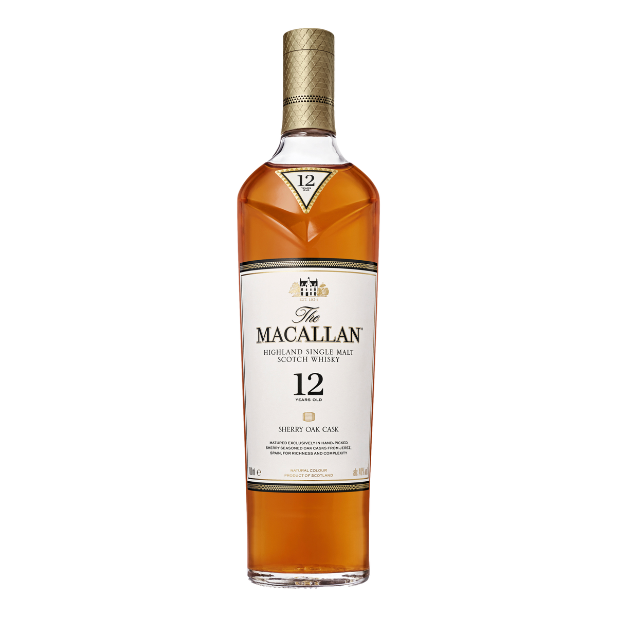The Macallan Sherry Oak Cask Scotch Whisky 12YO 700ml