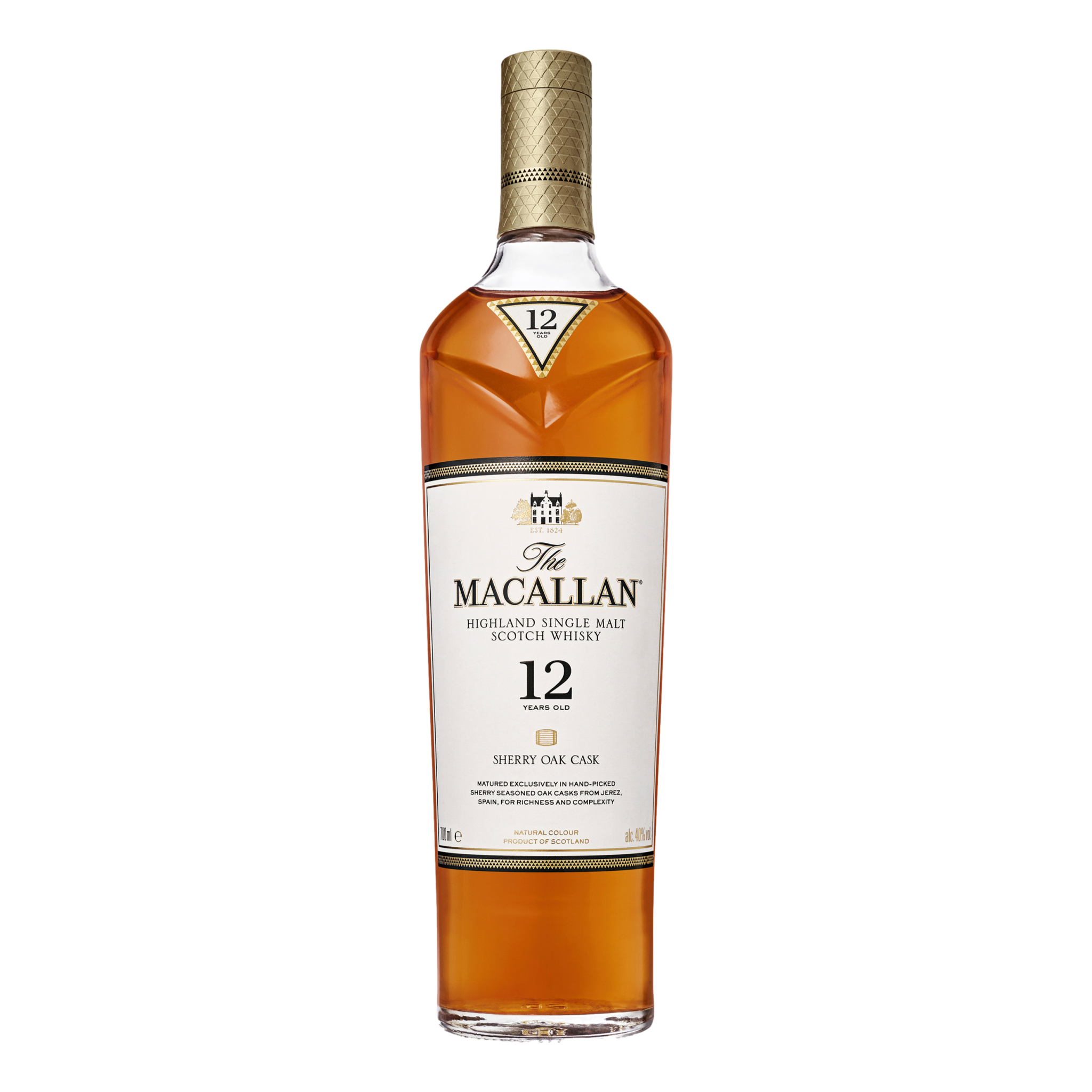 The Macallan Sherry Oak Cask Scotch Whisky 12YO 700ml - Camperdown