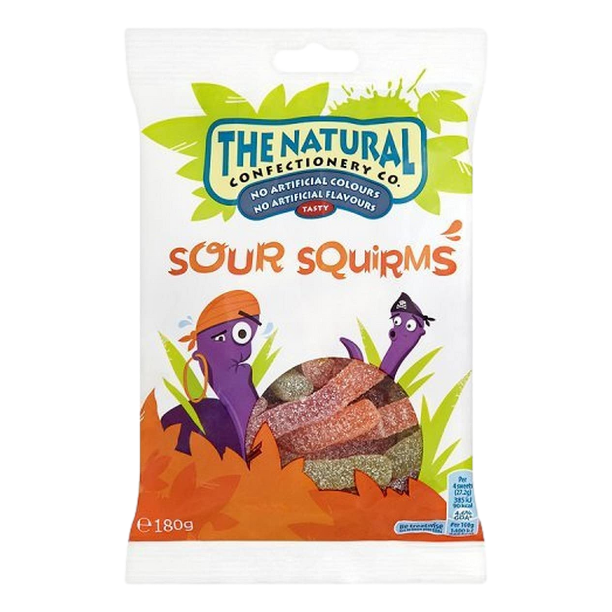 The Natural Confectionery Co. Sour Squirms 180g