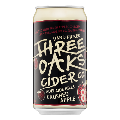 Three Oaks Apple Cider 8% 375ml Can 10 Pack