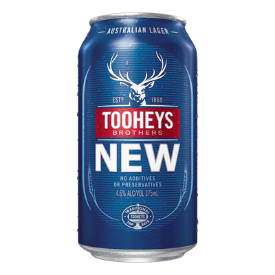 Tooheys New Lager 375ml Can Case of 24