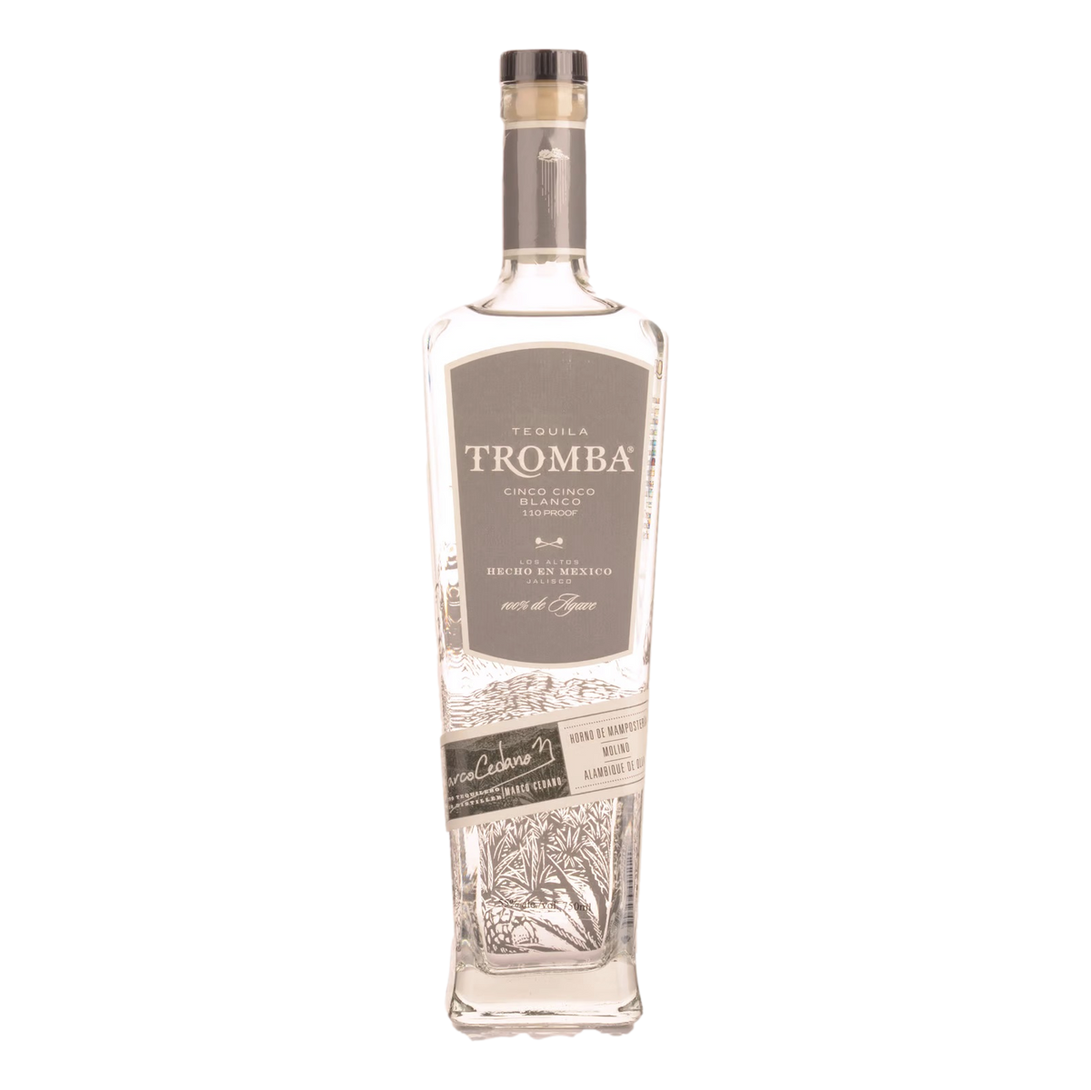 Tromba Cinco Cinco Blanco Still Strength Tequila 750ml