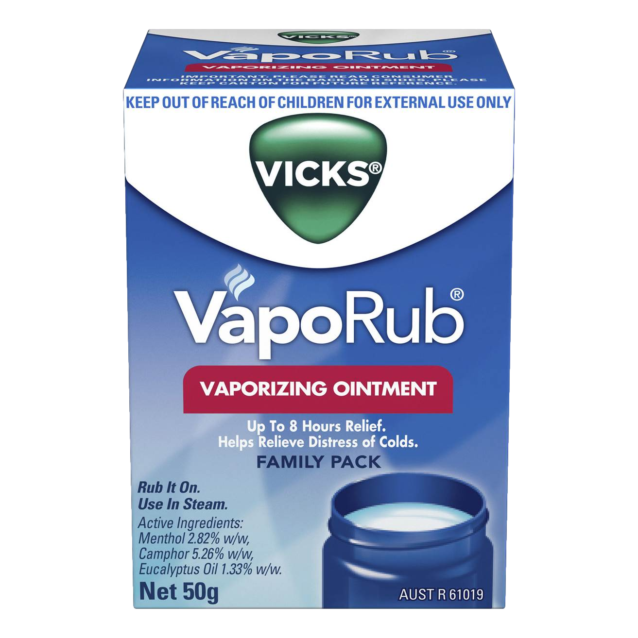 Vicks VapoRub Vaporising Ointment 50g