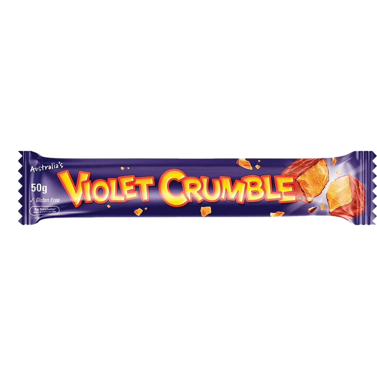 Violet Crumble Chocolate Honeycomb Bar 50g