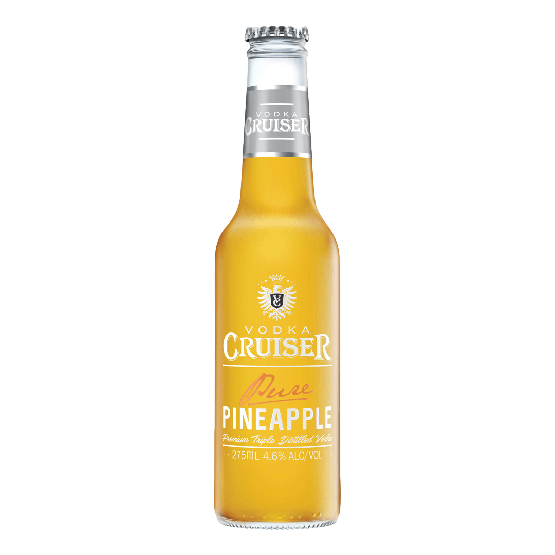Vodka Cruiser Pure Pineapple 275ml Bottle Case of 24