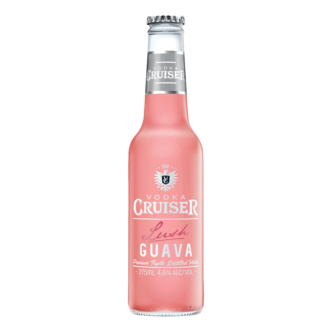 Vodka Cruiser Lush Guava 275ml Bottle 4 Pack