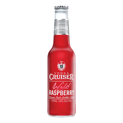 Vodka Cruiser Wild Raspberry 275ml Bottle 4 Pack