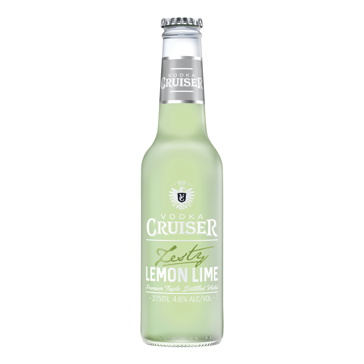 Vodka Cruiser Zesty Lemon Lime 275ml Bottle Case of 24