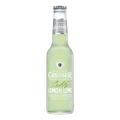 Vodka Cruiser Zesty Lemon Lime 275ml Bottle Case of 24