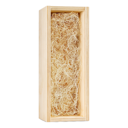 Wooden Gift Box SINGLE Bottle Natural Finish with Acrylic Lid