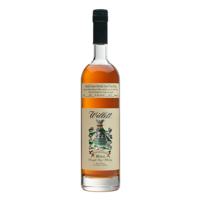Willett Small Batch Cask Strength Straight Rye Whiskey 4YO 750ml