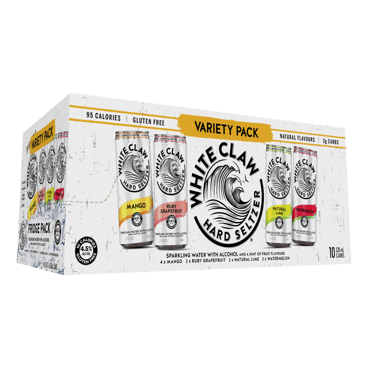 White Claw Hard Seltzer Variety 330ml Can 20 Pack