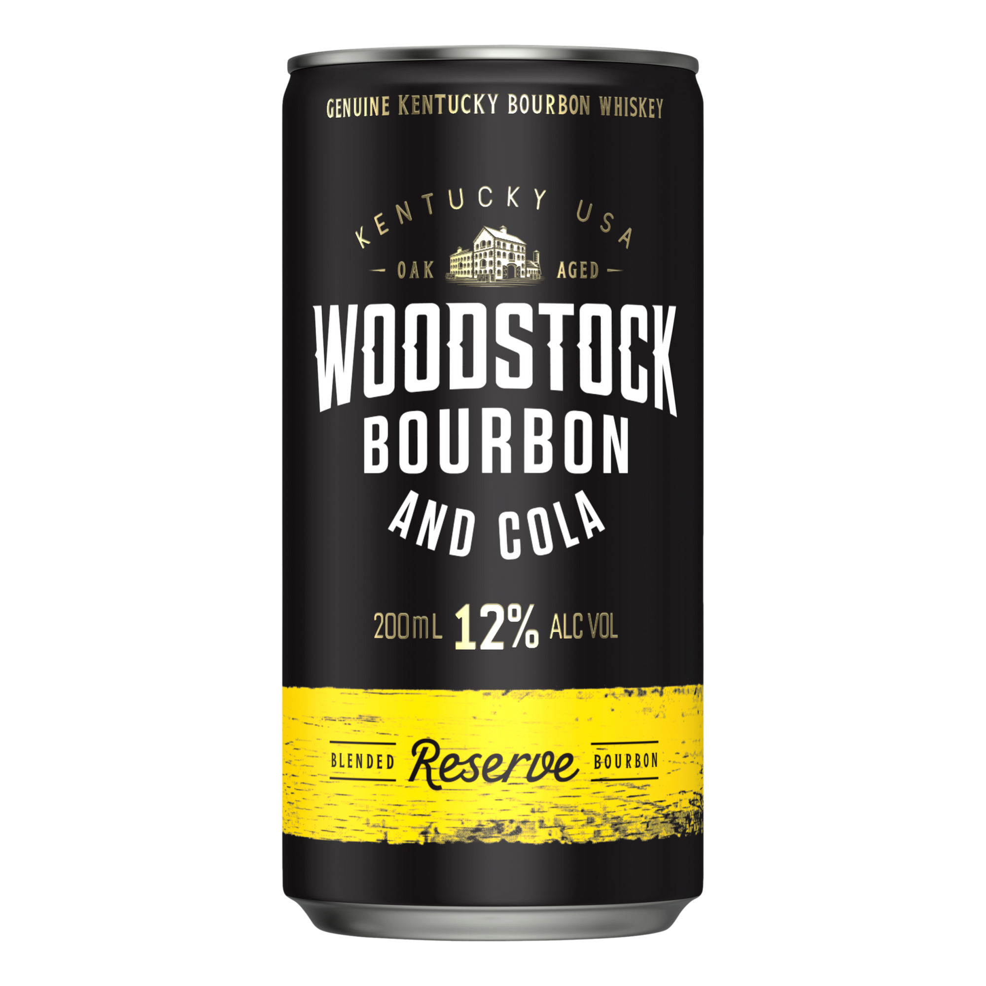 Woodstock Bourbon & Cola 12% 200ml Can Case of 24