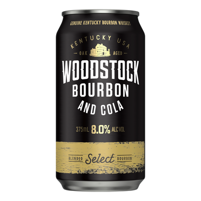 Woodstock Bourbon & Cola 8% 375ml Can Case of 24