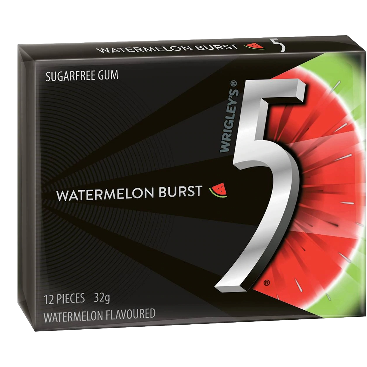 Wrigley's 5Gum Watermelon Burst 32g 12 Pack