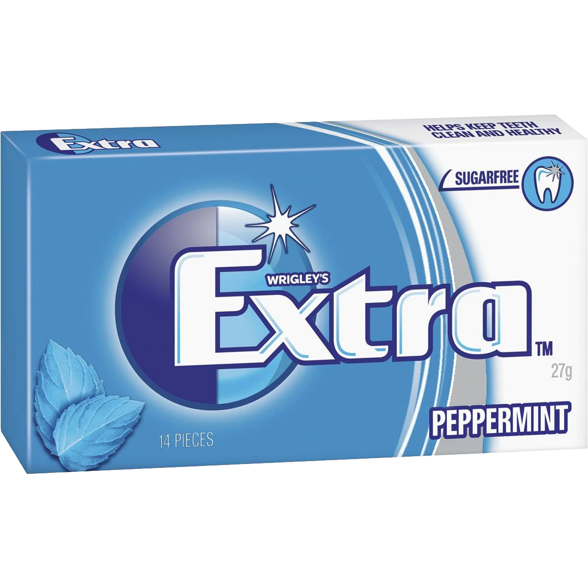 Wrigley's Extra Envelope Peppermint Gum 27g 14 Pack