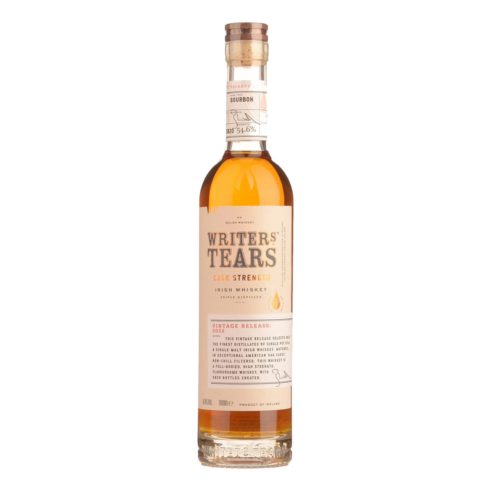 Writers Tears Pot Still Cask Strength Irish Whiskey 2022 700ml