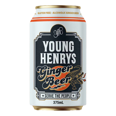 Young Henrys Alcoholic Ginger Beer 375ml Can 4 Pack