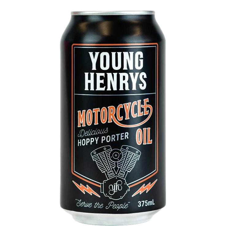 Young Henrys Motorcycle Oil Hoppy Porter 375ml Can Single