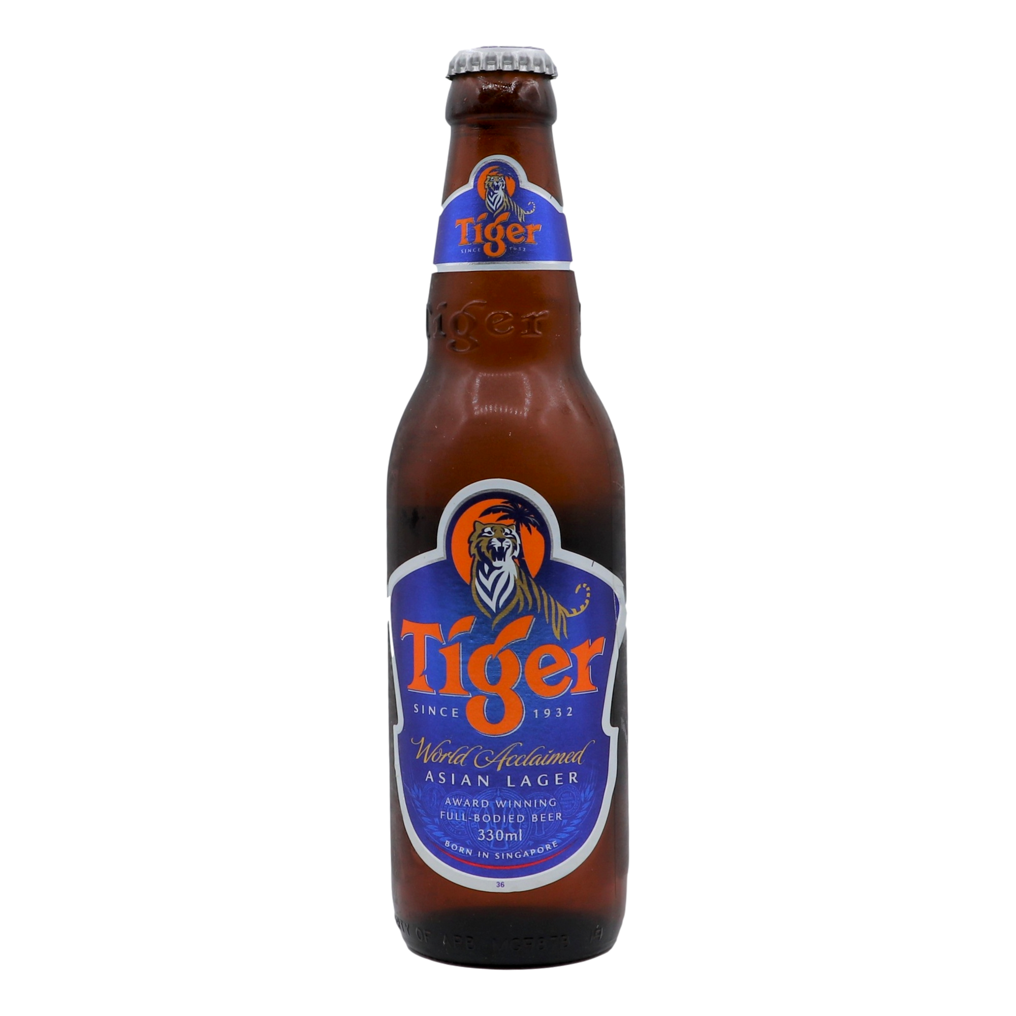 Tiger Lager 330ml Bottle 6 Pack