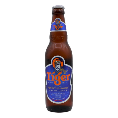 Tiger Lager 330ml Bottle 6 Pack