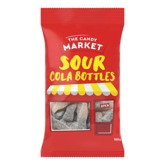 The Candy Market Sour Cola Bottles 150g