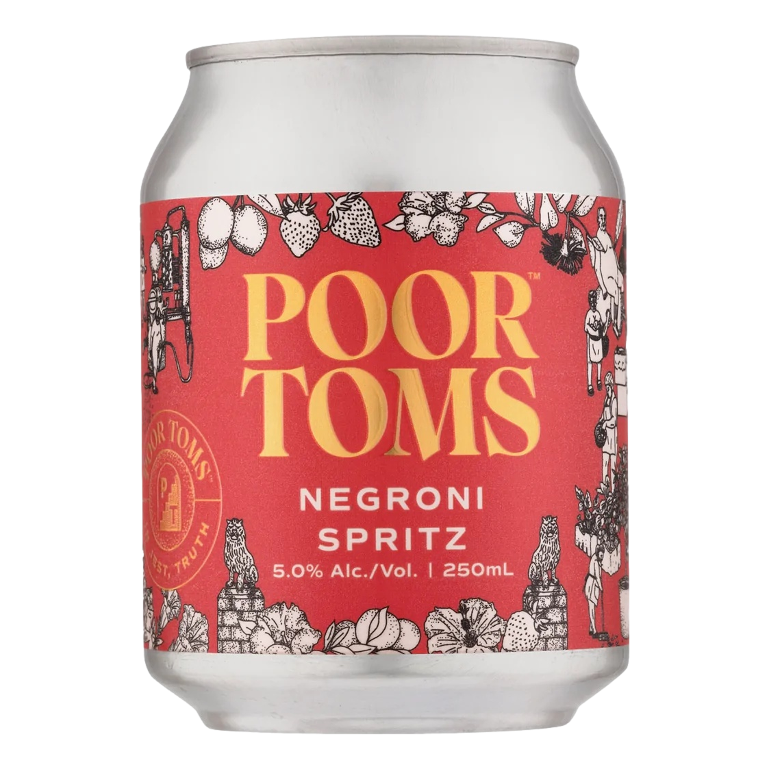 Poor Toms Negroni Spritz 250ml Can 4 Pack