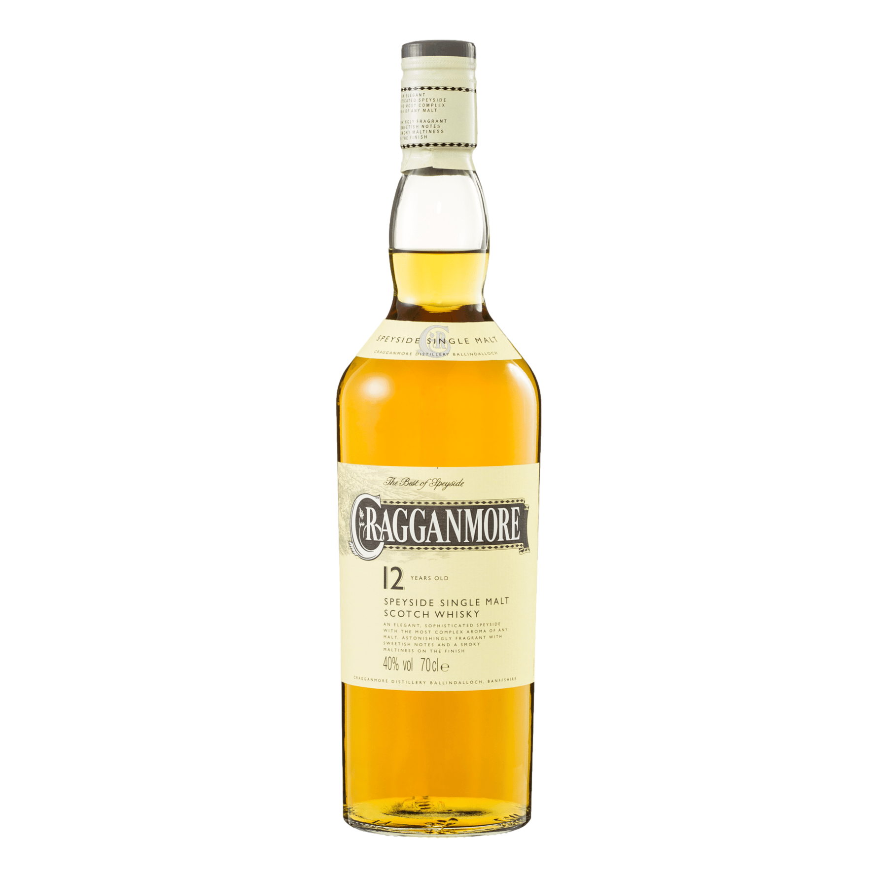 Cragganmore Speyside Single Malt Scotch Whisky 12YO 700ml