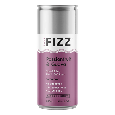 Hard Fizz Passionfruit & Guava Seltzer 330ml Can Case of 16