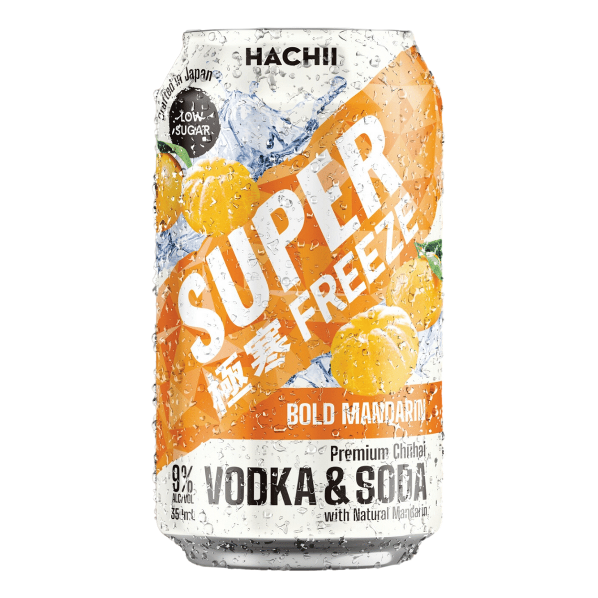 Hachii Super Freeze Bold Mandarin 9% 350ml Can Single