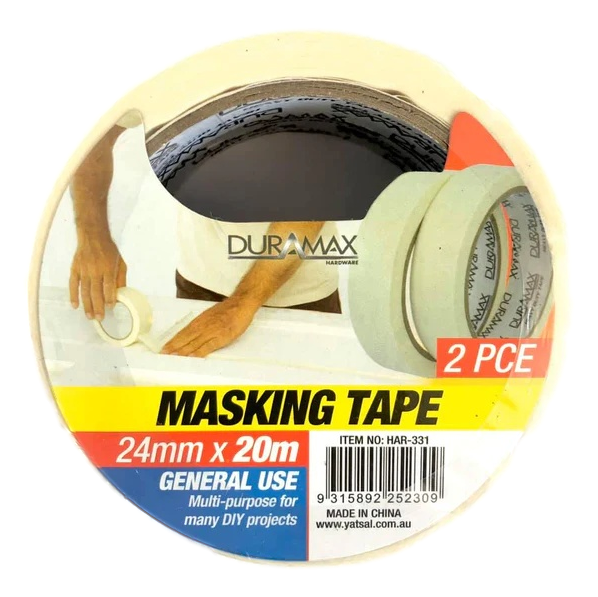 Duramax Masking Tape 24mm x 20m 2 Pack