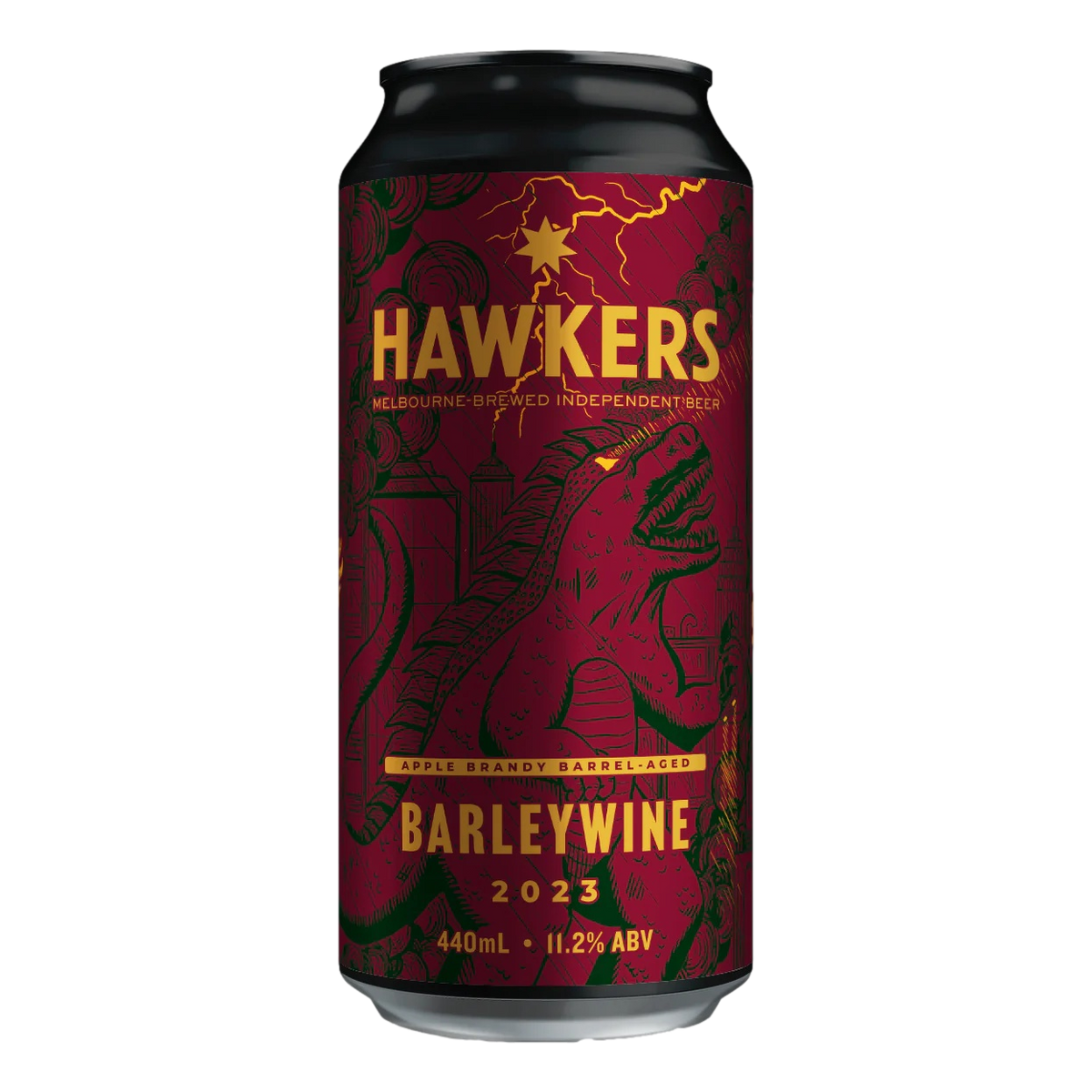 Hawkers Apple Brandy Barrel-Aged Barleywine 2023 Edition 440ml Can Single